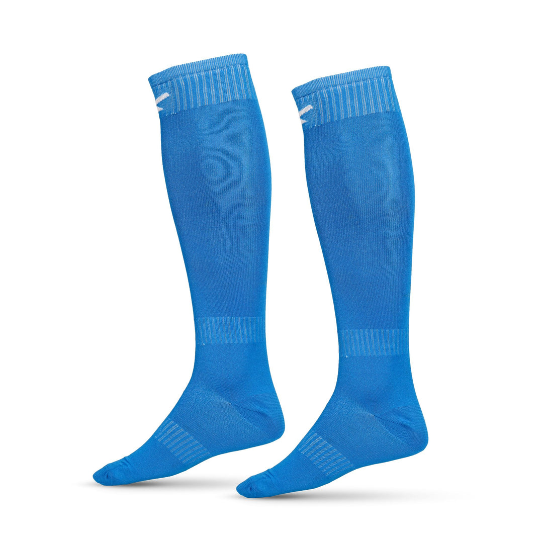 Unisex Solid Knee High (Pack of 2) Free Size (Blue)