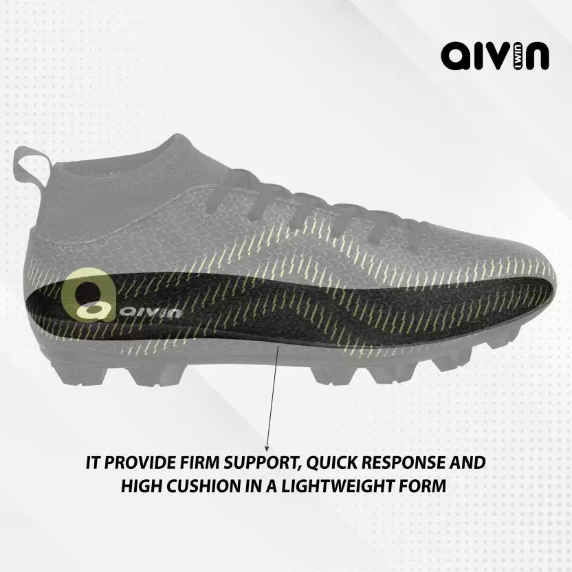 Pro Rattle Snake Football Stud Football Shoes For Men (Black)