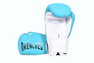 DRENCHED Boxing Gloves with Molded Padding Foam 10Oz| Boxing Training Gloves, Kickboxing Gloves, Heavy Bag Workout Gloves for Boxing, Kickboxing, Muay Thai, MMA (Turquoise)