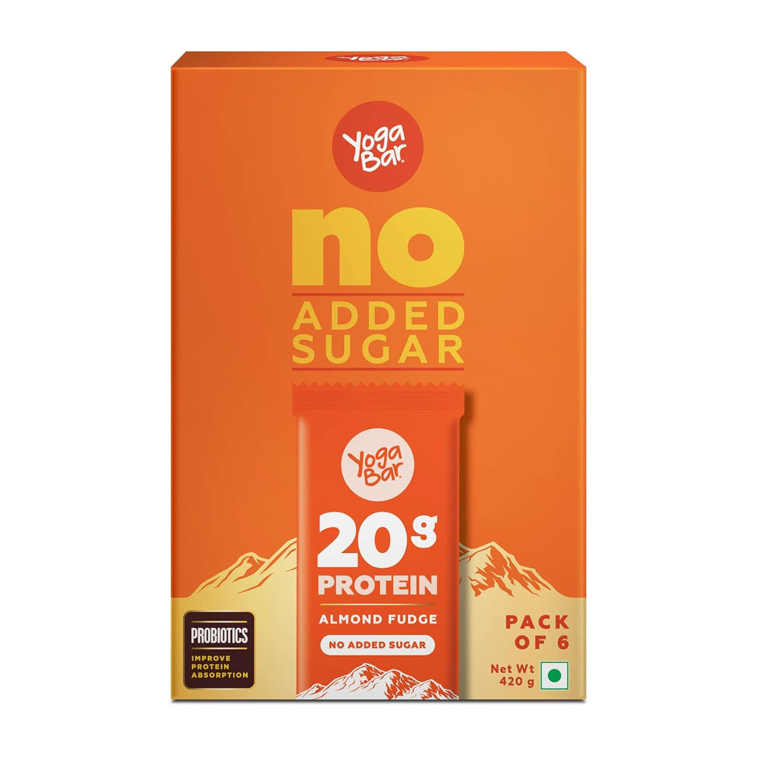 20 gram Protein Bar Almond Fudge - 6 x 70 g (Single Pack)