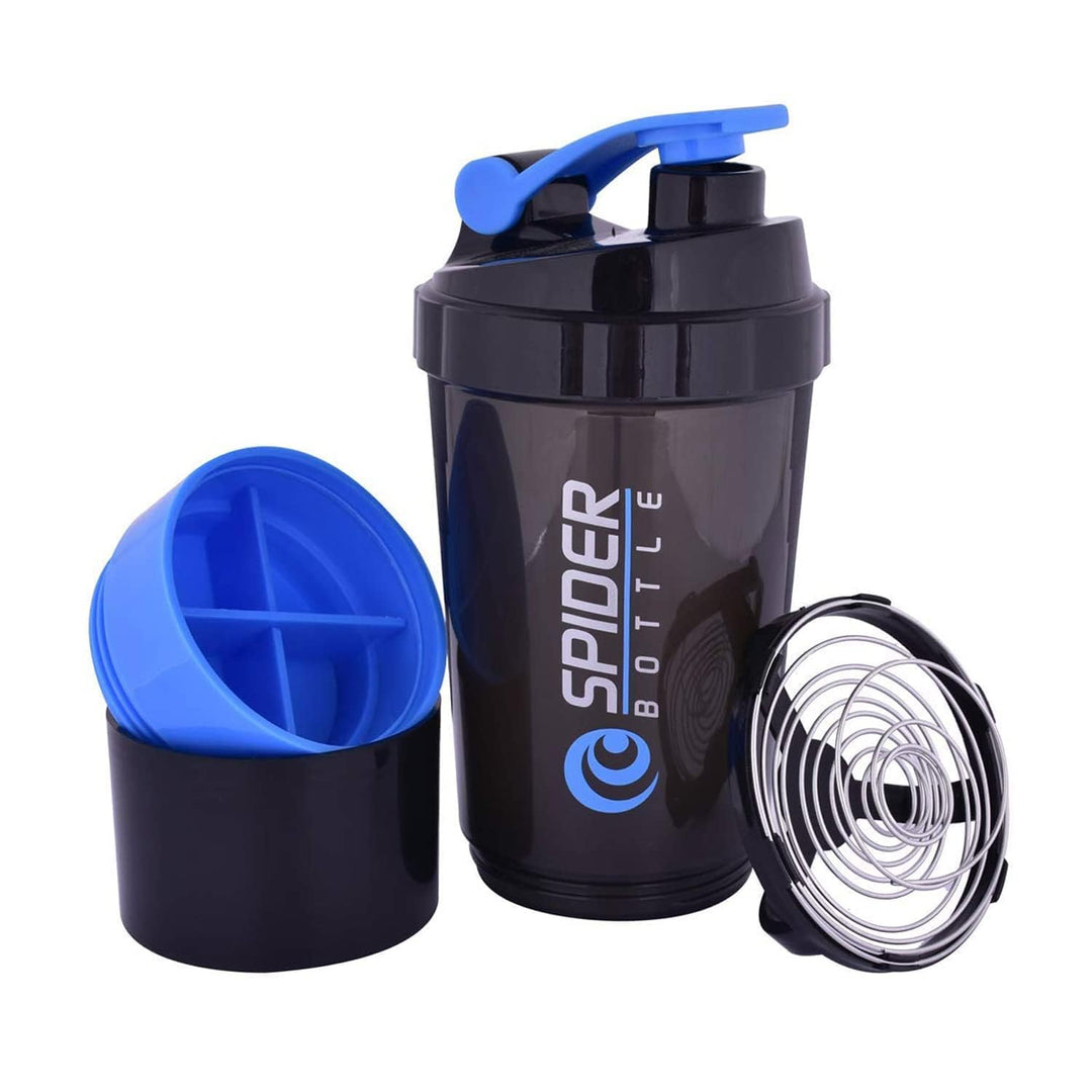 ALYV Spider Gym Shaker Bottle 500ml (Assorted Color | Pack of 1)