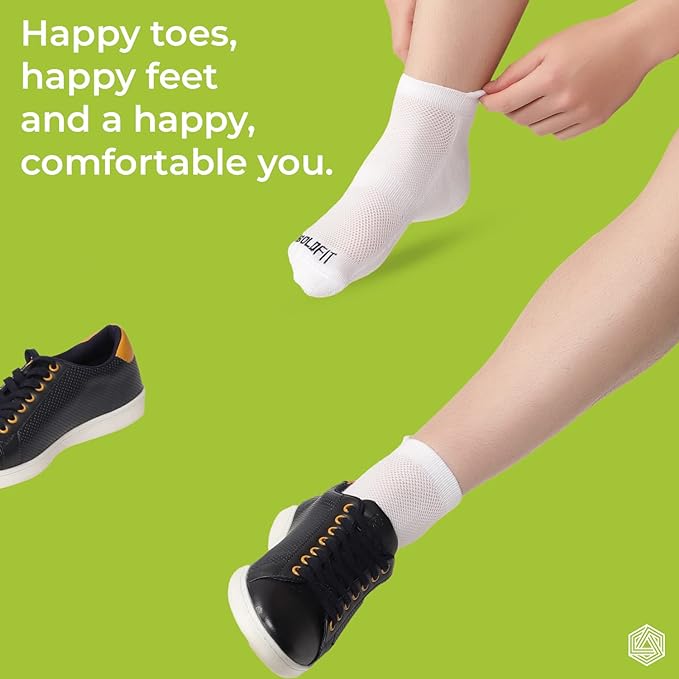Boldfit Bamboo Ankle Length Socks For Men & Women (Pack Of 3)