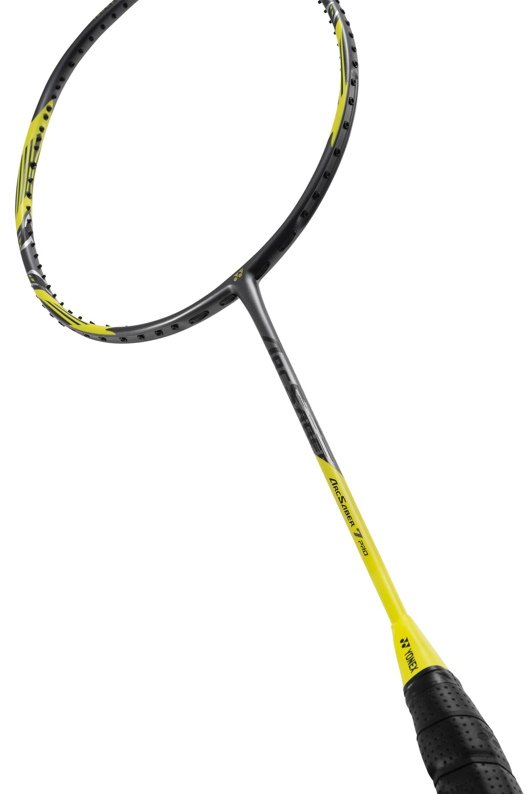 YONEX Arcsaber 7 Play Strung Graphite Badminton Racquet with Full Cover (Grey/Yellow)