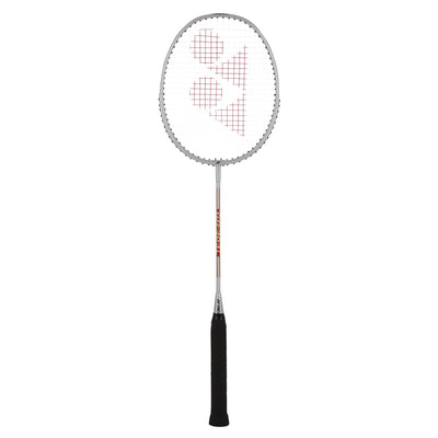 YONEX GR 303i Aluminium Strung Badminton Racket with Full Racket Cover (Silver) | For Beginners | 83 grams | High Durability