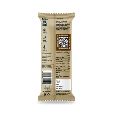 Meal Replacement Energy Bar | Peanut Butter Flavor (Pack of 6/ 50g each) | 100% Natural Ingredients