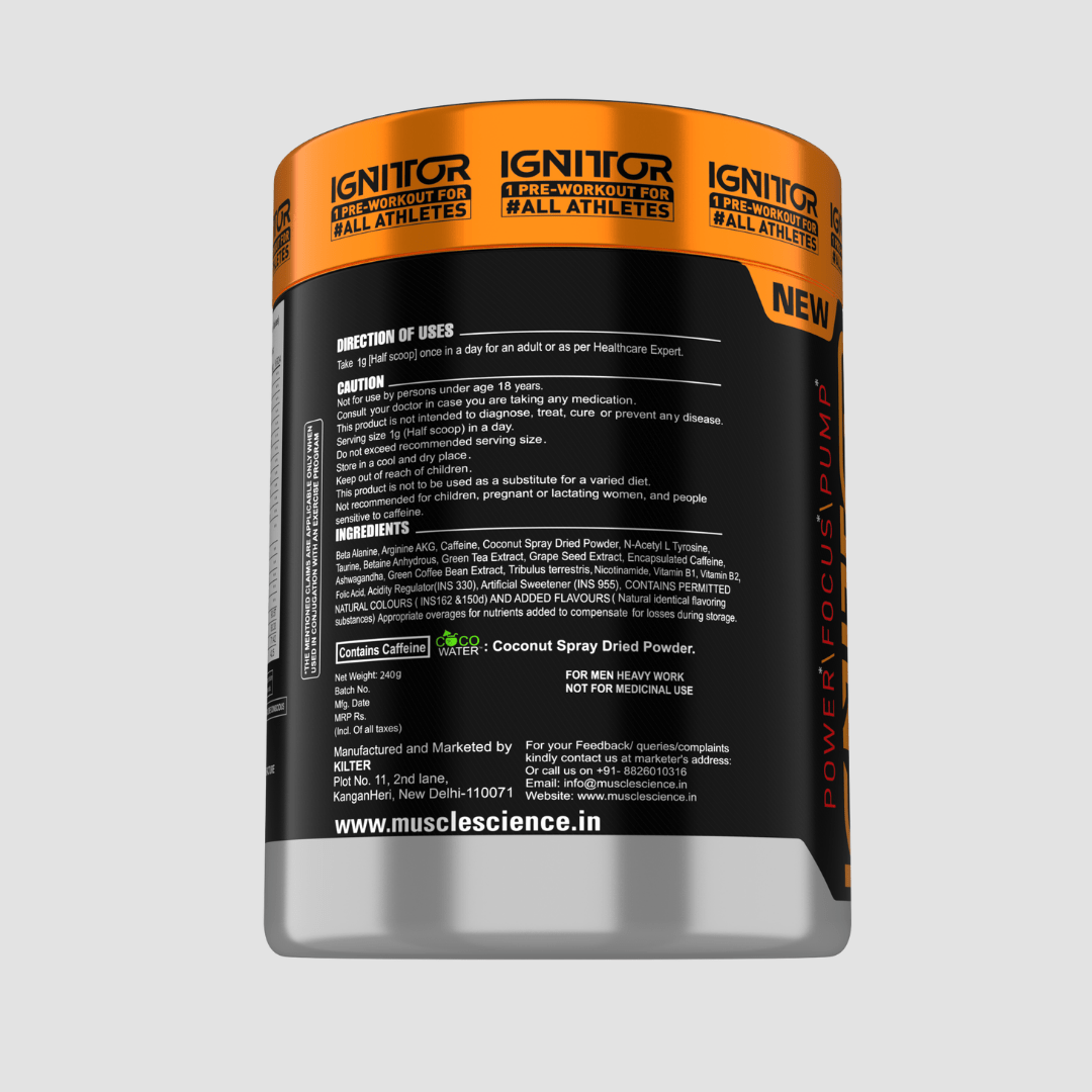 Ignitor Gen 5 Pre Workout (30 Servings | Watermelon Flavour)