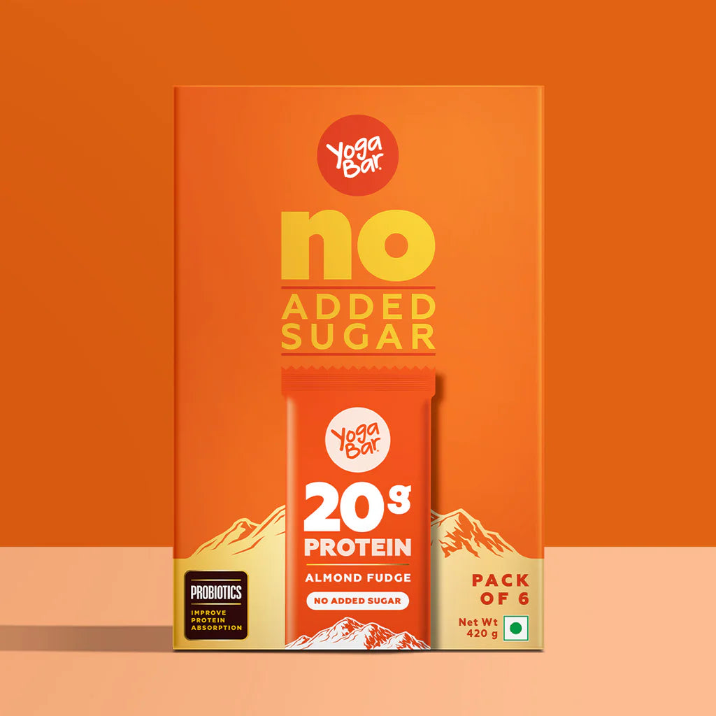 20 gram Protein Bar Almond Fudge - 6 x 70 g (Single Pack)