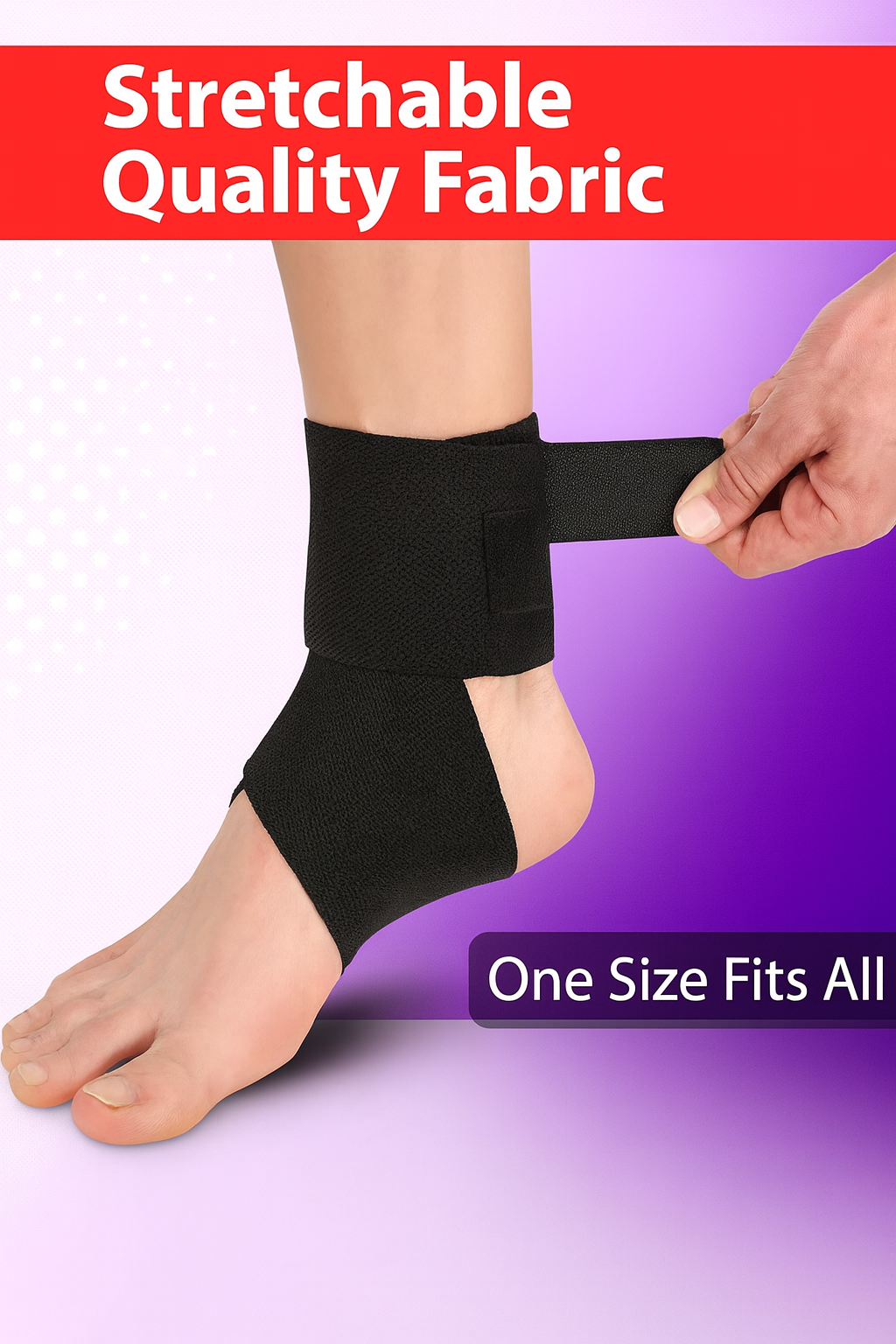 ALYV Adjustable Ankle Support Wrap – Compression Brace for Gym, Running, Sports & Injury Prevention – Unisex