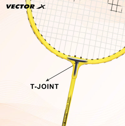 VXB-150 Full Cover Yellow Strung Badminton Racquet (Pack of: 1 | 95 g)