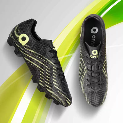 Rattle Snake Football Stud Football Shoes For Men (Black)