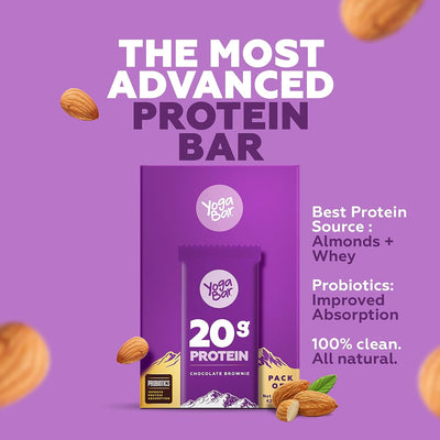 Protein Bars Chocolate Brownie | No Added sugar | Protein Bars | Pack of 6 | 6 x 70g