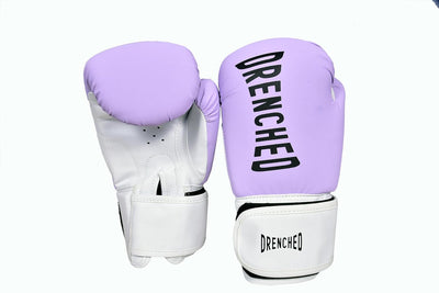 DRENCHED Boxing Gloves with Molded Padding Foam 10Oz| Boxing Training Gloves, Kickboxing Gloves, Heavy Bag Workout Gloves for Boxing, Kickboxing, Muay Thai, MMA (Lavender)