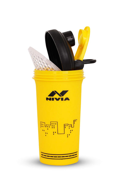 Nivia Street Sports 750 ml Shaker, Plastic, Yellow