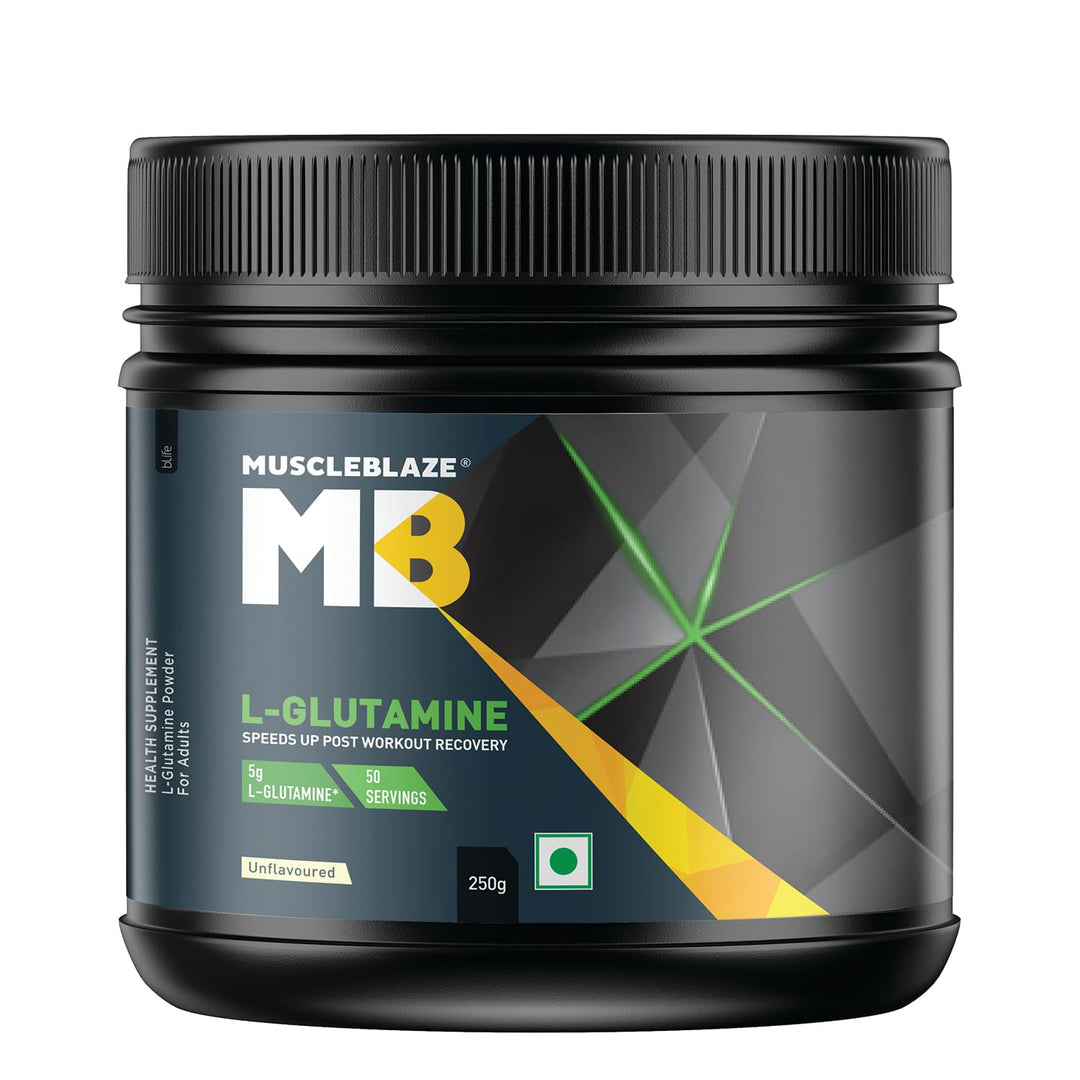 MuscleBlaze L-Glutamine, 250 g (0.55 lb)