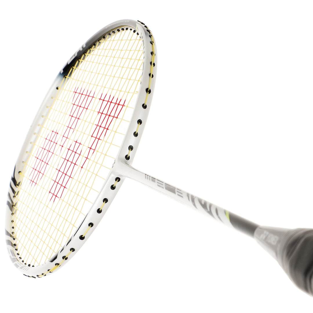 YONEX Astrox 99 Play Graphite Strung Badminton Racket with Full Racket Cover (White Tiger) | For Intermediate Players | 83 grams | Maximum String Tension - 28lbs