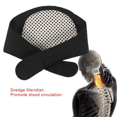 ALYV Neck Support Brace Strap | Adjustable Self Heating Neck Stretcher for Pain Relief and Bone Relaxer | Soft Magnetic Neck Support Cervical Collar Neck Wrap for Reliver (Pack of 1)