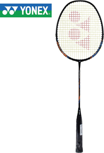 Yonex Nanoray Light 18i Strung Badminton Racket with Full Cover | Color: Black | Size:  One Size | Material: Graphite | For Unisex | Lightweight and Durable | High Tension Support | Isometric Head Shape | Slim Shaft | Maximum Comfort