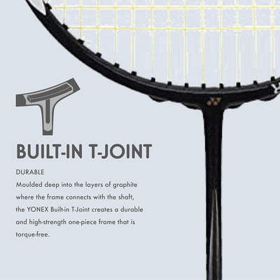 YONEX Muscle Power 29 Strung Badminton Racket with Full Cover | Color: Black/White | Size:  One Size | Material: Graphite | 85 Grams | For Unisex | Lightweight and Durable | High Tension Support | Isometric Head Shape | Slim Shaft | Maximum Comfort