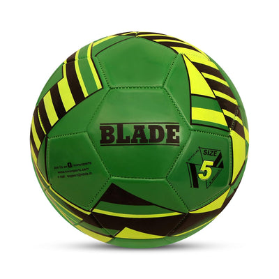 Nivia Blade Machine Stitched Football - Green/Outer Material:PVC (Size: 3)