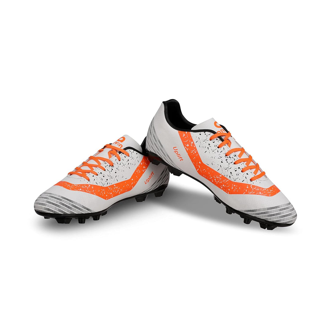 Uplift Football Stud Football Shoes For Men (White | Orange)