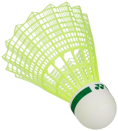 Yonex Mavis 10 Badminton Shuttlecocks | Color: Yellow | Size: Medium | Material: Nylon | Speed: Slow | Pack of 6 | For Unisex | Goose Feathers | Lightweight and Durable | Solid Cork Base | Ideal for all Professional Level Players