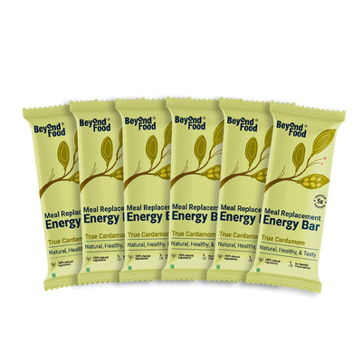 Meal Replacement Energy Bar | Assorted (Pack of 6/ 50g each) | 100% Natural Ingredients