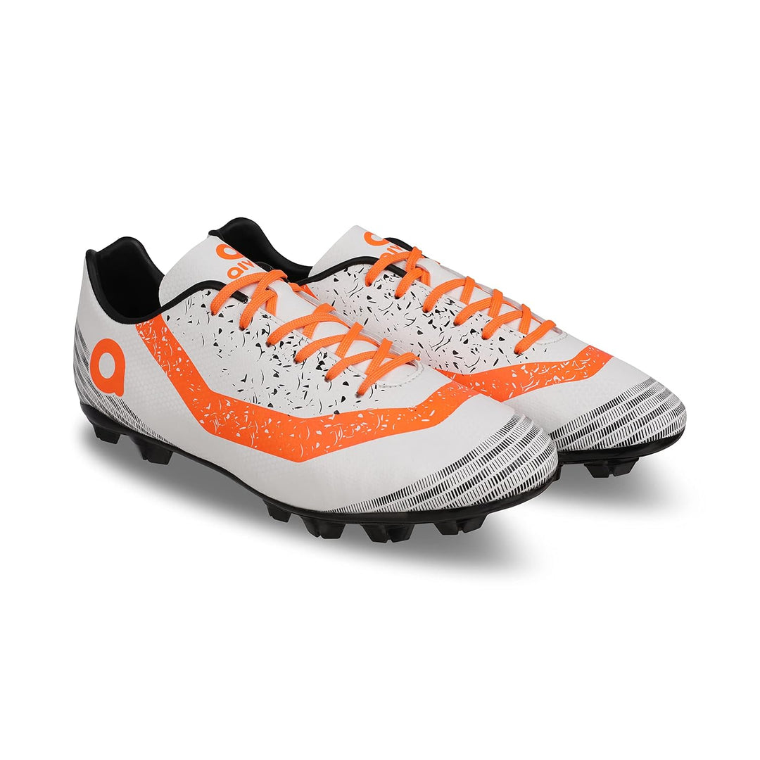 Uplift Football Stud Football Shoes For Men (White | Orange)