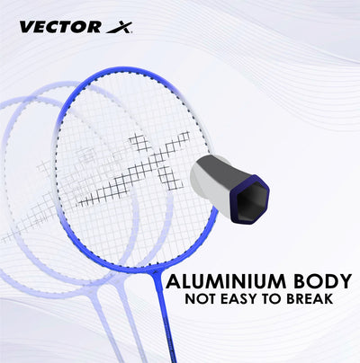 VXB-150 Without Cover Multicolor Strung Badminton Racquet (Pack of: 1 | 75 g)