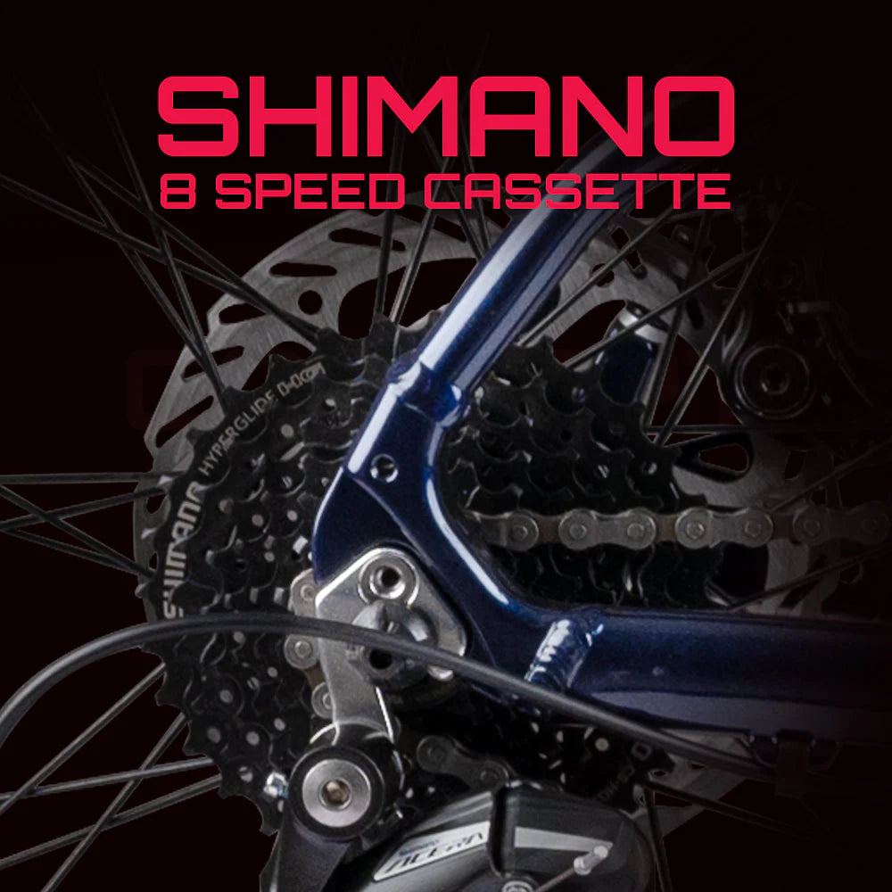 CRADIAC - Concept | 24 Speed Geared Gravel Bike | 700 * 47C Gravel Cycle| Alloy Rigid Fork | 18.5" Inch Frame | Disc Brakes | 6061 Alloy Frame | for 14+ Years Men/Boys/Girls
