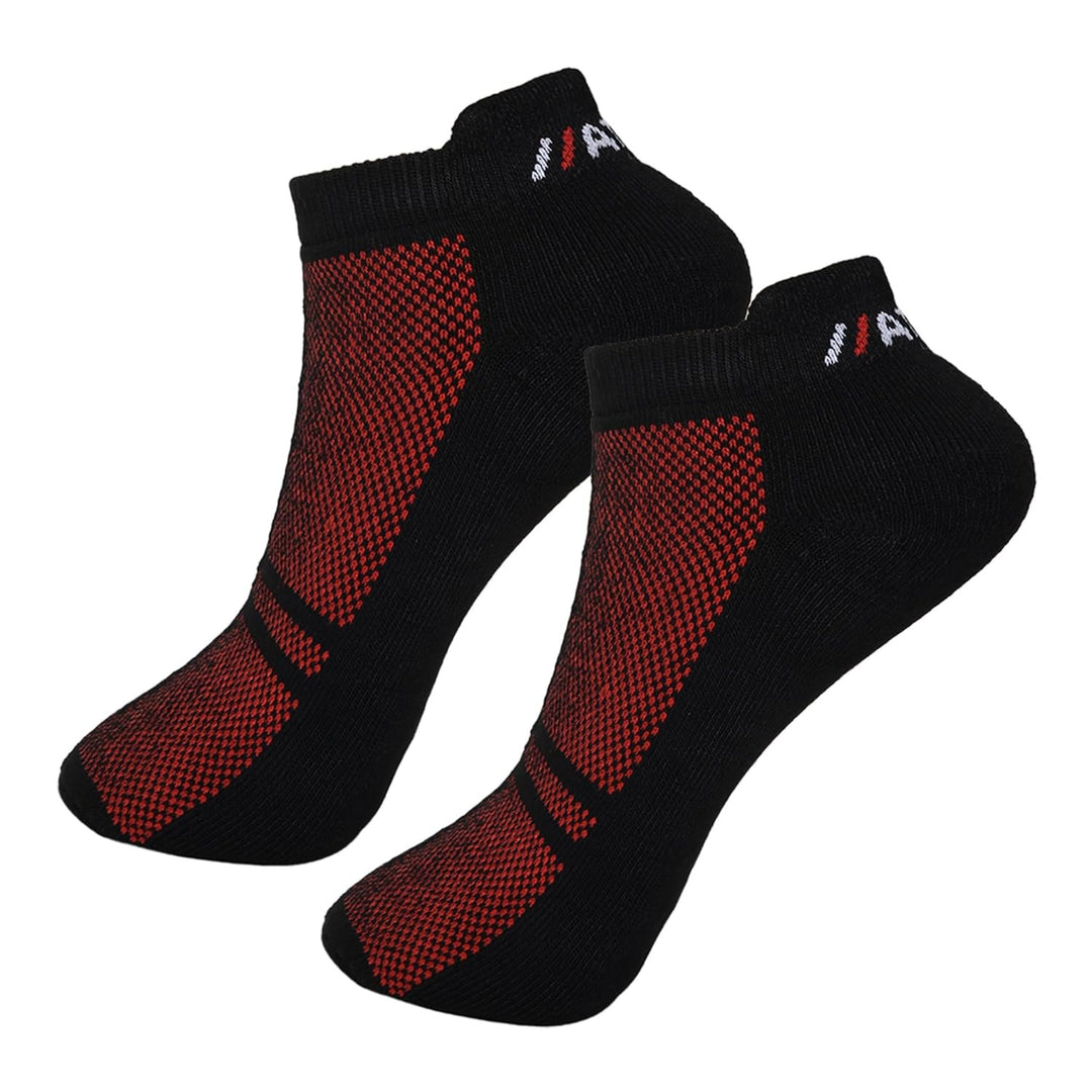 Ankle Socks For Men & Women - Low Cut Cushion Socks for Gym | Running | Badminton | Cycling- Multicolour - Free Size - Pack of 3
