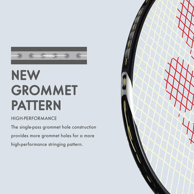 Yonex Muscle Power 29 Lite Badminton Racquet | Color: Black Grey | Size: G4 | Material: Graphite | Weight: 85-89.9 grams | Tension: 30 lbs| Grip Size: 3 3/4 inche | For Intermediate | Isometric Shape