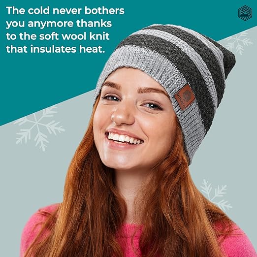 Boldfit Woolen Winter Caps for Men & Women - Stylish Thermal Wear for Boys & Girls