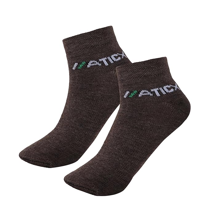 Pack of 5 Socks (Free Size) Men & Women - Solid Cotton Ankle Length Multi-Purpose Socks