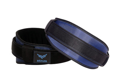 Wings 6-" Unisex Weightlifting Gym Belt Ultra-Light Foam Core (Navy)