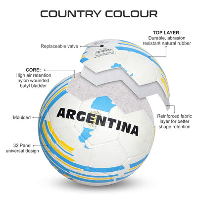 Nivia Country Colour Rubber Moulded Football