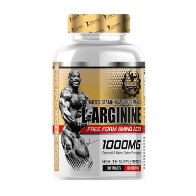 Dexter Jackson L-Arginine |Promotes Stamina and Performance | Free Form Amino Acids | Health Supplements | 1000 Mg,180 Tablets