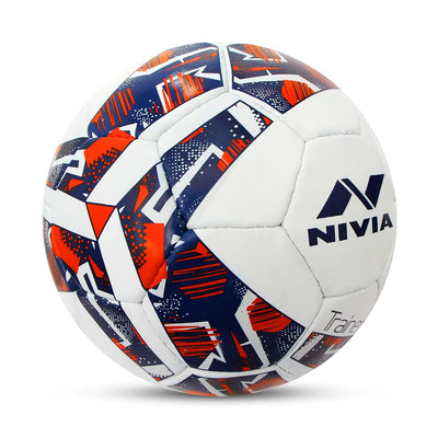 Nivia Trainer Football, Rubberized Stitched Football,32 Panel,Suitable for Hard Ground Without Grass,Training Football,Football for Men & Women,Size - 5 (Multicolor)