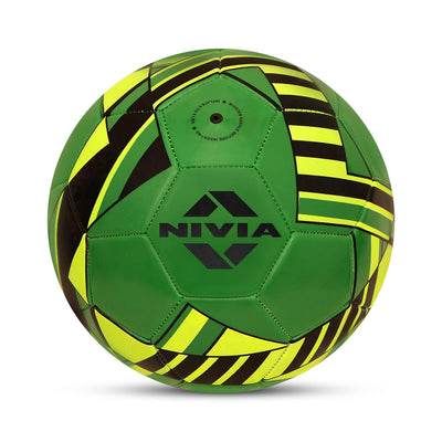 Nivia Blade Machine Stitched Football - Green/Outer Material:PVC (Size: 3)