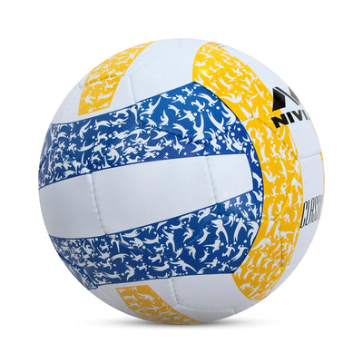 Nivia Classic Rubber Volleyball (Size: 4) Yellow, Ideal for : Training/Match