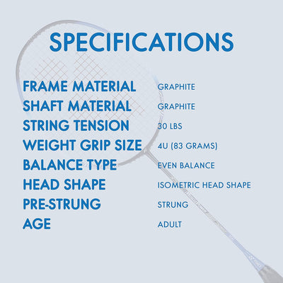 YONEX Muscle Power 22LT Strung Badminton Racket with Full Cover | Color: Black/Blue | Size:  One Size | Material: Graphite | 83 Grams | For Unisex | Lightweight and Durable | High Tension Support | Isometric Head Shape | Slim Shaft | Maximum Comfort