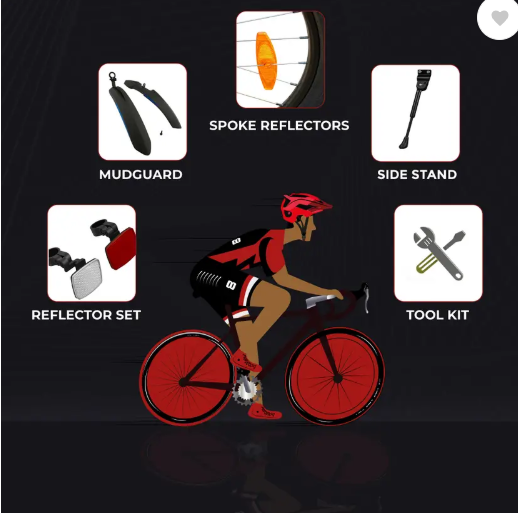 Cradiac Spark 21-Speed Hybrid Cycle | 700C City Bike with Front Suspension & Dual Disc Brakes