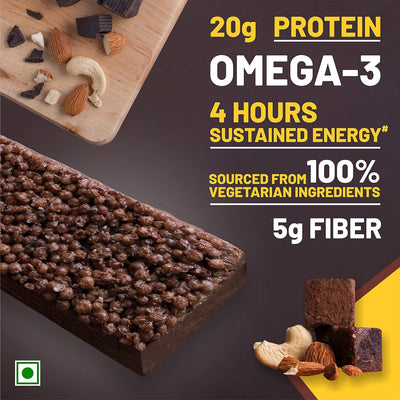 RiteBite Max Protein Active 20g Choco Fudge Protein Bars (Pack of 12), 900g