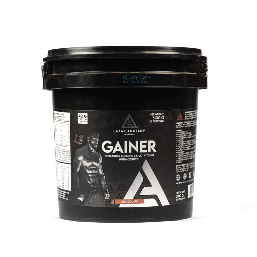 LAZAR ANGELOV NUTRITION MASS GAINER - HIGH CALORIE AND PROTEIN RICH FOR WEIGHT GAINING 5.1 Kg- Chocolate