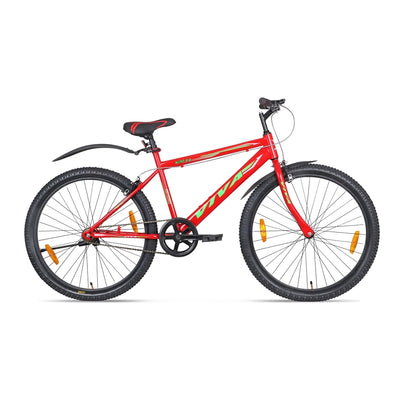 Aero-2.0 Single Speed City Bike for Adults (Red-Green) Suitable for Age : 16years to Above || Height : 5ft 2  to 5ft 11 
