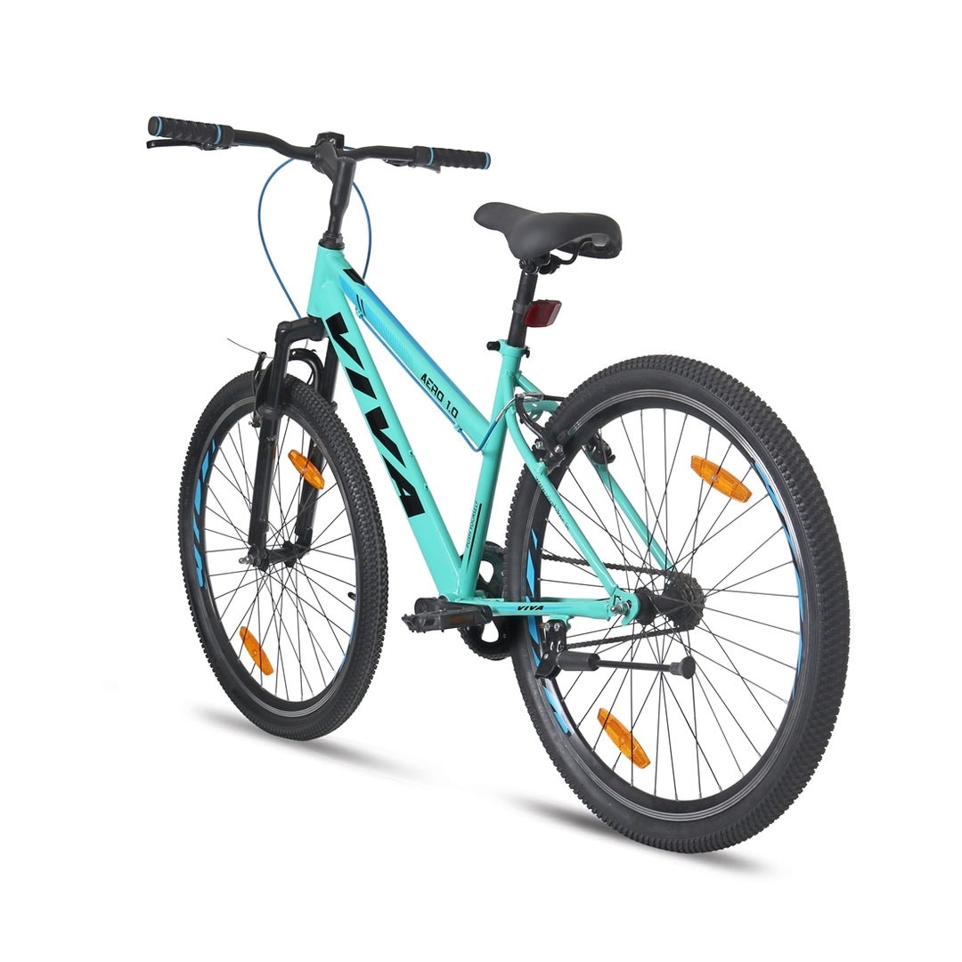 Aero1.0 26T Steel Mountain Single Speed Bicycle for Women's (Sea-Green) Suitable for Age : 16 years to Above || Height : 5ft 2  to 5ft 10 