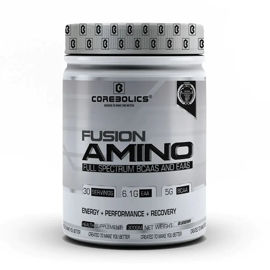 Fusion Amino Full Spectrum EAAS (300 Gm | 30 Servings) - Blueberry - 300 Gm