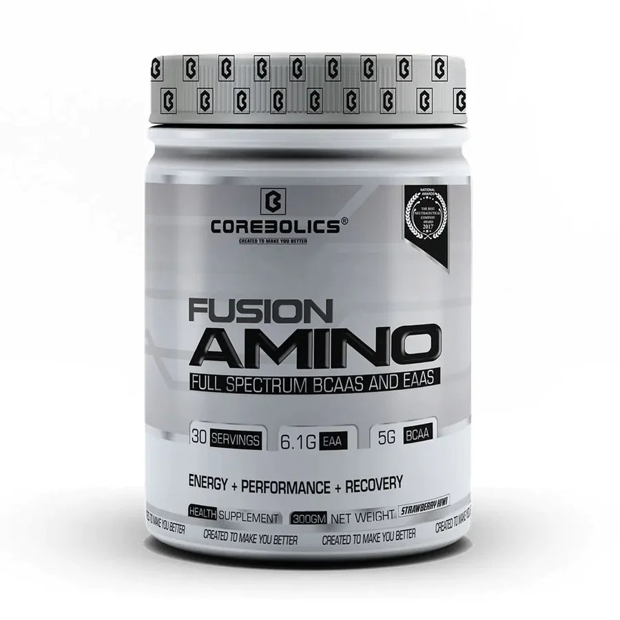 Fusion Amino Full Spectrum EAAS (300 Gm | 30 Servings) - Strawberry Kiwi - 300 Gm