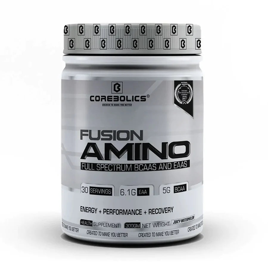 Fusion Amino Full Spectrum EAAS (300 Gm | 30 Servings) - Juicy Watermelon - 300 Gm