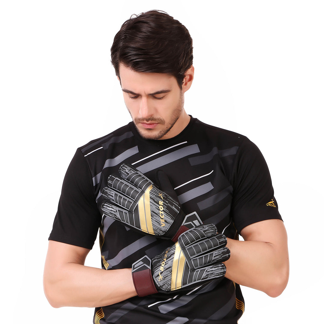 Absolute Control Multicolor Foam For Sports Practice and Training Goalkeeping Gloves (Multicolor)