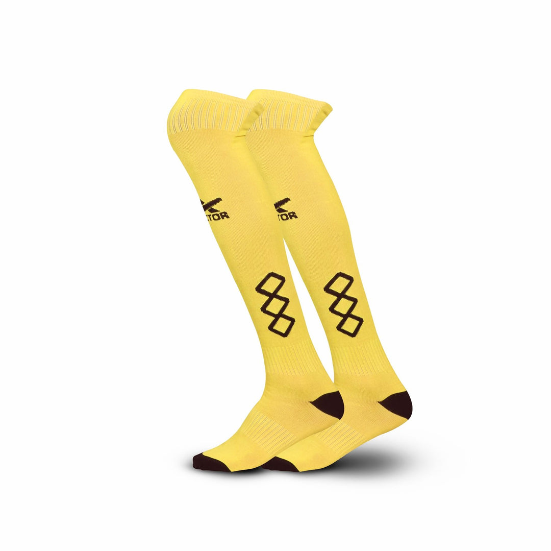 Unisex Knee High (Pack of 2) 11 - 15 Years (Yellow)